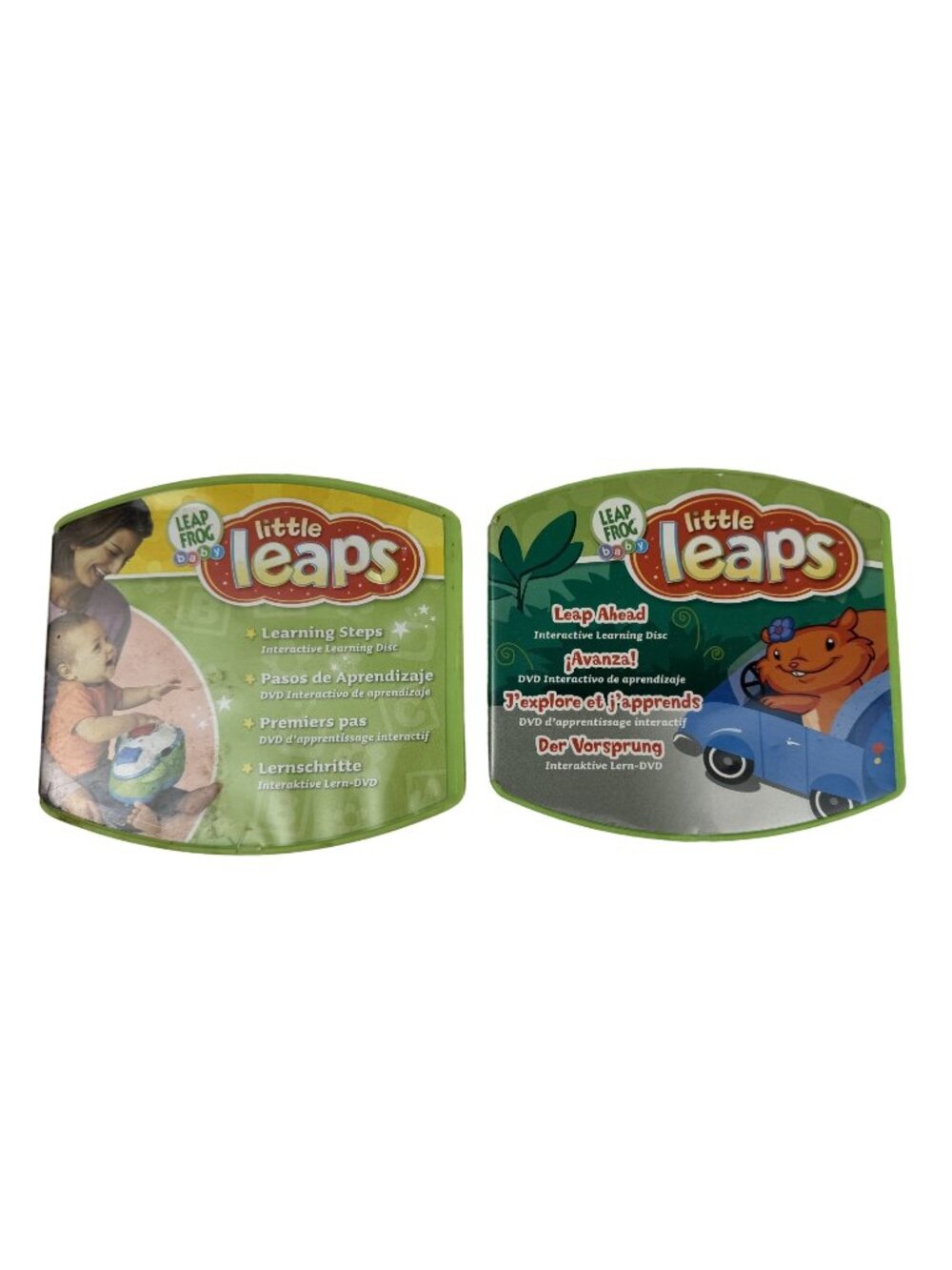 LeapFrog Little Leaps Baby Interactive Learning DVD Set 3 Discs Multilingual